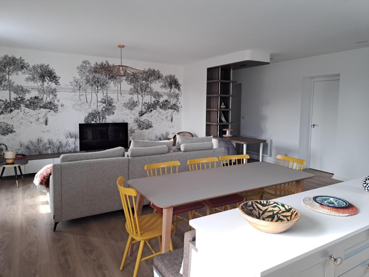 Superbe Appartement T3 Au Centre Plage .Parking Hendaye Esterno foto